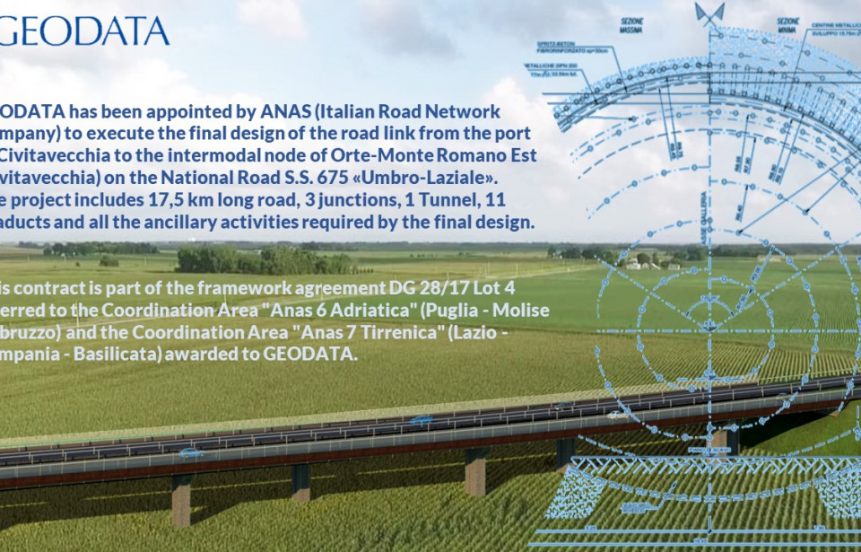 Road link from the port of Civitavecchia to the intermodal node of Orte-Monte Romano Est on the National Road S.S. 675 «Umbro-Laziale»